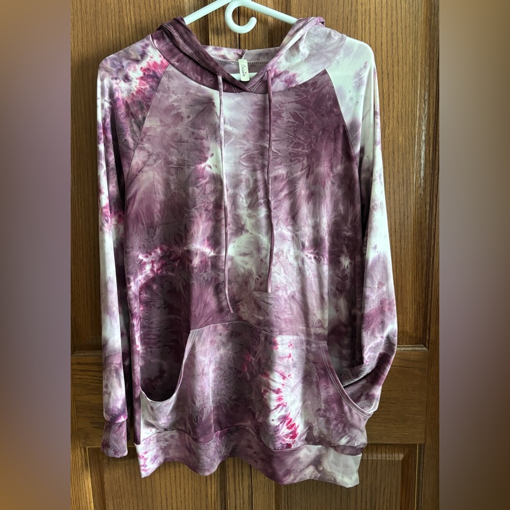 Purple Tie-Dye Hoodie
